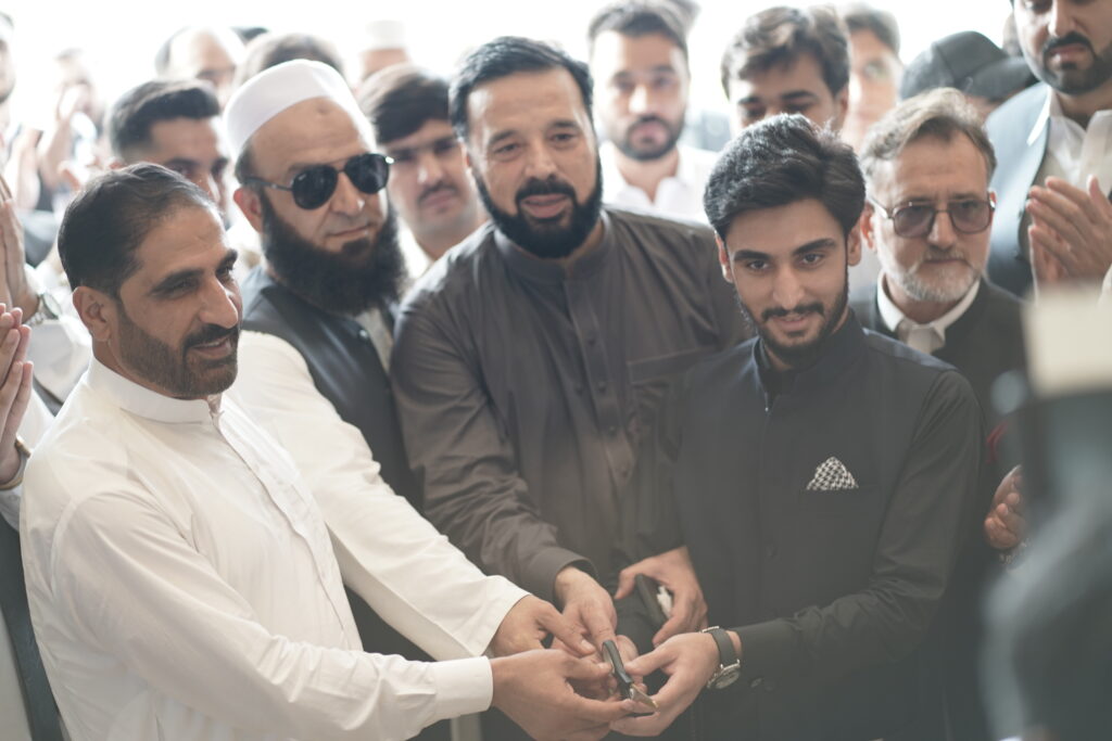 Fazal Rabbani welcoming guests at Rabbani Group Property Expo 2025